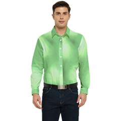 Green Vibrant Abstract No4 Men s Long Sleeve  Shirt