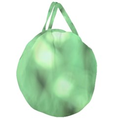 Green Vibrant Abstract No4 Giant Round Zipper Tote