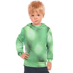 Green Vibrant Abstract No4 Kids  Hooded Pullover