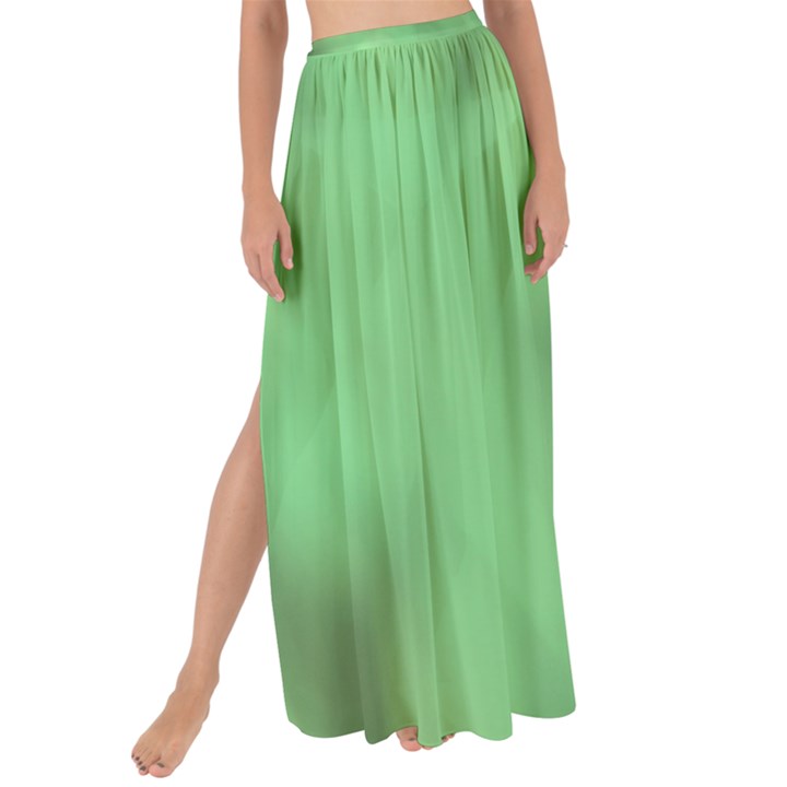 Green Vibrant Abstract No4 Maxi Chiffon Tie-Up Sarong