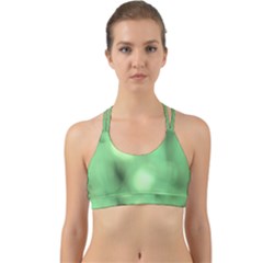 Green Vibrant Abstract No4 Back Web Sports Bra