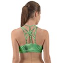 Green Vibrant Abstract No4 Back Web Sports Bra View2