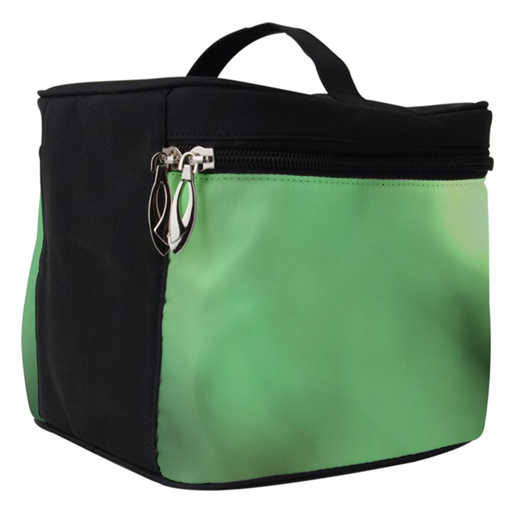 Green Vibrant Abstract No4 Make Up Travel Bag (Small)