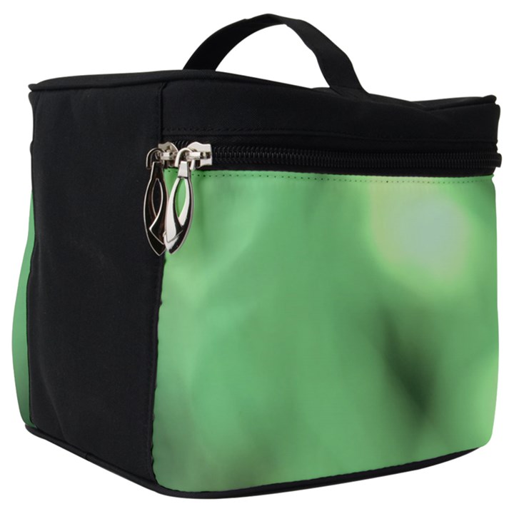 Green Vibrant Abstract No4 Make Up Travel Bag (Big)