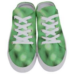 Green Vibrant Abstract No4 Half Slippers