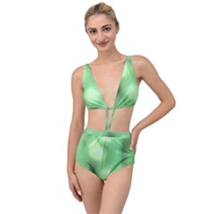 Green Vibrant Abstract No4 Tied Up Two Piece Swimsuit