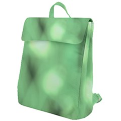 Green Vibrant Abstract No4 Flap Top Backpack