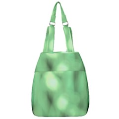 Green Vibrant Abstract No4 Center Zip Backpack