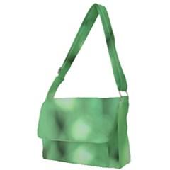 Green Vibrant Abstract No4 Full Print Messenger Bag (S)