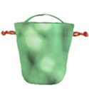 Green Vibrant Abstract No4 Drawstring Bucket Bag View1