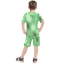 Green Vibrant Abstract No4 Kids  Tee and Shorts Set View2