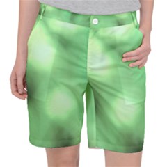 Green Vibrant Abstract No4 Pocket Shorts