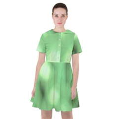 Green Vibrant Abstract No4 Sailor Dress