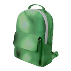 Green Vibrant Abstract No4 Flap Pocket Backpack (Large)