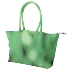 Green Vibrant Abstract No4 Canvas Shoulder Bag