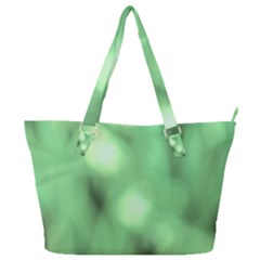 Green Vibrant Abstract No4 Full Print Shoulder Bag