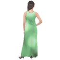 Green Vibrant Abstract No4 Sleeveless Velour Maxi Dress View2