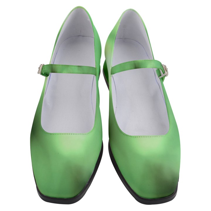 Green Vibrant Abstract No4 Women s Mary Jane Shoes