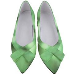 Green Vibrant Abstract No4 Women s Bow Heels