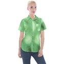 Green Vibrant Abstract No4 Women s Short Sleeve Pocket Shirt View1