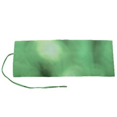 Green Vibrant Abstract No4 Roll Up Canvas Pencil Holder (S)