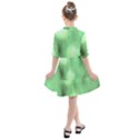 Green Vibrant Abstract No4 Kids  All Frills Chiffon Dress View2