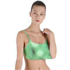 Green Vibrant Abstract No4 Layered Top Bikini Top 