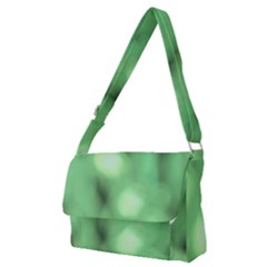 Green Vibrant Abstract No4 Full Print Messenger Bag (M)