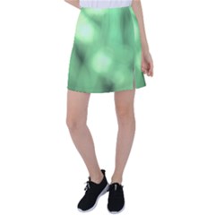 Green Vibrant Abstract No4 Tennis Skirt