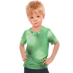 Green Vibrant Abstract No4 Kids  Sports Tee