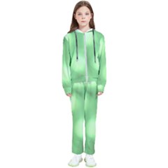 Green Vibrant Abstract No4 Kids  Tracksuit by DimitriosArt