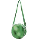 Green Vibrant Abstract No4 Crossbody Circle Bag View1