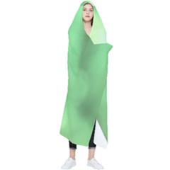 Green Vibrant Abstract No4 Wearable Blanket