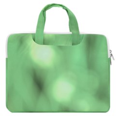 Green Vibrant Abstract No4 MacBook Pro Double Pocket Laptop Bag