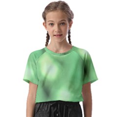 Green Vibrant Abstract No4 Kids  Basic Tee