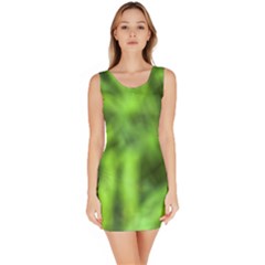 Green Abstract Stars Bodycon Dress by DimitriosArt