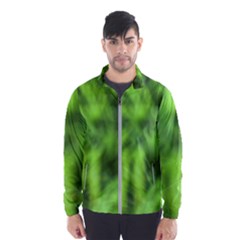 Green Abstract Stars Men s Windbreaker by DimitriosArt