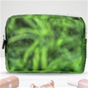 Green Abstract Stars Make Up Pouch (Medium) View1