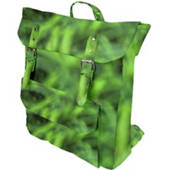 Green Abstract Stars Buckle Up Backpack by DimitriosArt