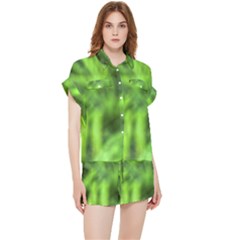 Green Abstract Stars Chiffon Lounge Set by DimitriosArt