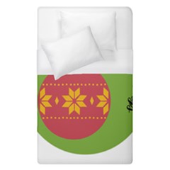 Seasons Greeting Christmas Ornament  Duvet Cover (single Size) by mountainmushroomfamily