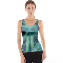 Blue Abstract Stars Tank Top by DimitriosArt