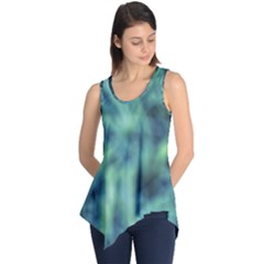 Blue Abstract Stars Sleeveless Tunic by DimitriosArt