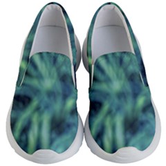 Blue Abstract Stars Kids Lightweight Slip Ons