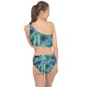 Blue Abstract Stars Spliced Up Two Piece Swimsuit View2