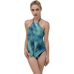 Blue Abstract Stars Go With The Flow One Piece Swimsuit