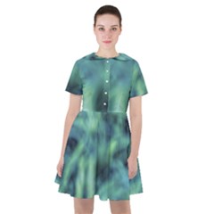 Blue Abstract Stars Sailor Dress