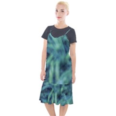 Blue Abstract Stars Camis Fishtail Dress