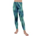 Blue Abstract Stars Kids  Lightweight Velour Leggings View1