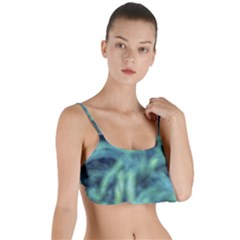 Blue Abstract Stars Layered Top Bikini Top 